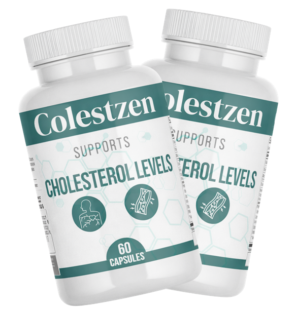 ColestZen natural cholesterol and heart health supplement bottle